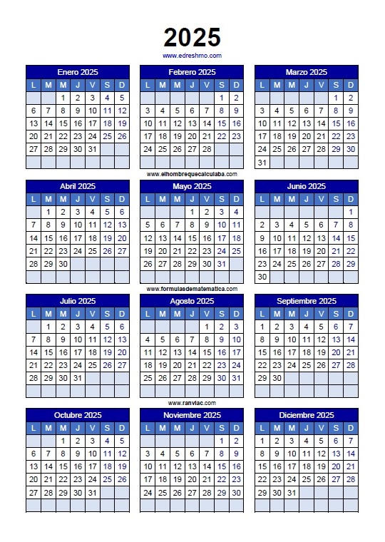 Calendario 2025